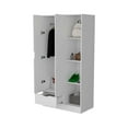 thumbnail image 2 of Newboti Furniture Cimarron 2-Door Armoire with Open Compartment White 23887, 2 of 7