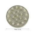 thumbnail image 3 of Unique Bargains 1 Pc Round Hair Shampoo Brush for Head Massage 1.77"x3.13" Beige, 3 of 6