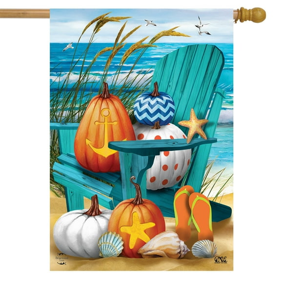 Briarwood Lane Fall At The Beach House Flag