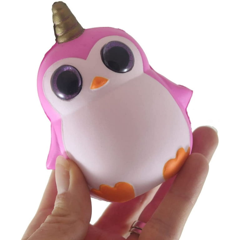 Acheter Mini squishy pingouin rose - anti-stress En Ligne