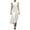 White, variant on Efsteb Formal Dresses Women's Casual Long Sundress Tie Split Sleeveless Sundresses Elegant Solid Color Round Neck Midi Dress (Orange,M)
