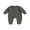 Gray, variant on Wassery Toddler Baby Rompers Long Sleeve Front Button Jumpsuit Pants with Pockets 0-24 Months Newborn Infant Cute Clothes for Boys Girls