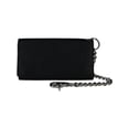thumbnail image 1 of CTM®  Pebble Grain Leather RFID Long Trifold Trucker Chain Wallet (Men's), 1 of 2