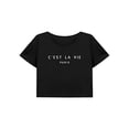 thumbnail image 1 of Camisa corta casual de verano con cuello redondo para mujer para oficina, compras, senderismo, viajes S, 1 of 7