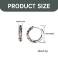 thumbnail image 3 of Small Hoop Earrings for Women Hypoallergenic Earrings Trendy Gold Plated Lightweight Cubic Zirconia Chunky Cartilage Hoop Earrings Cute Hoop Earrings Minimalist Earrings for Women Valentine's Day, 3 of 9