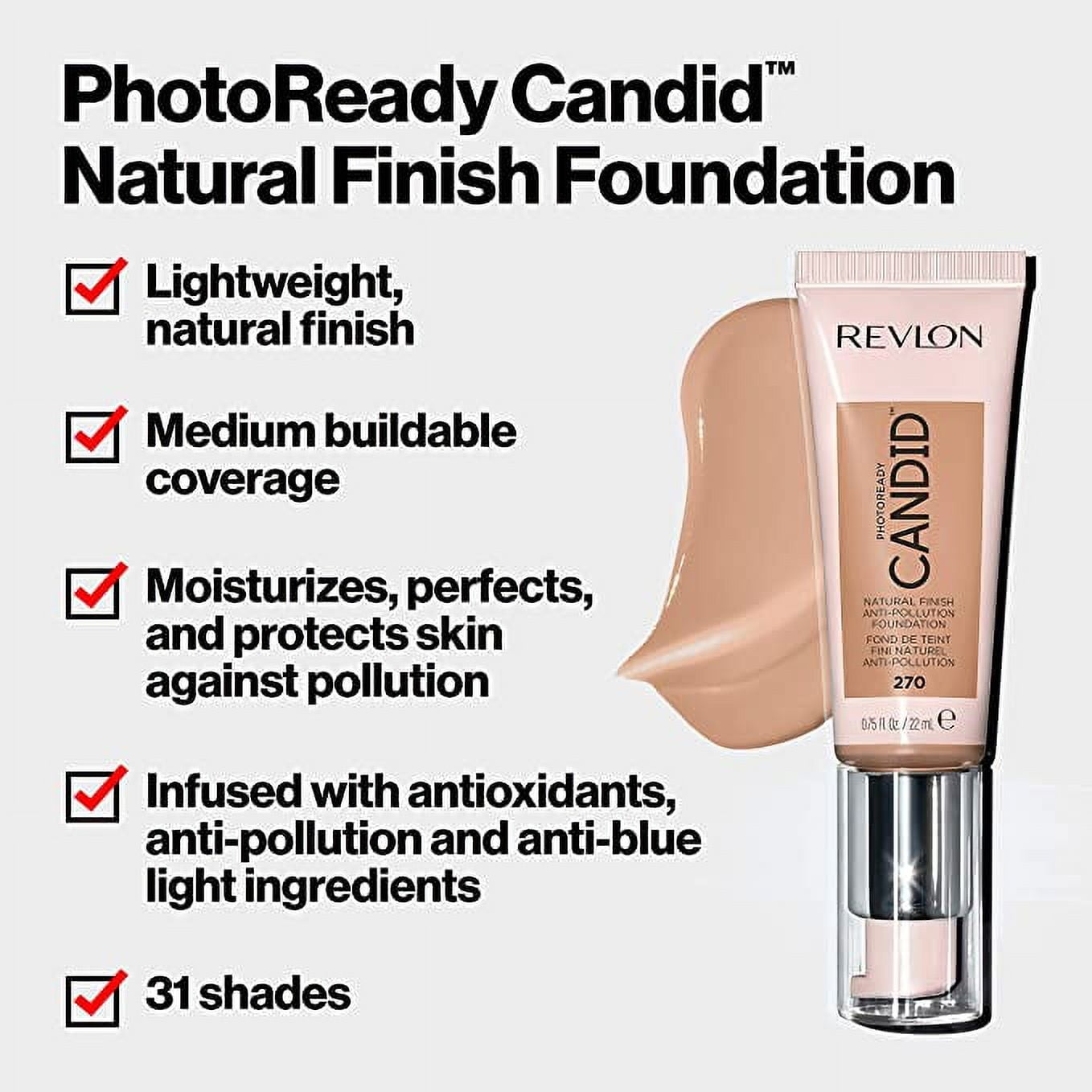 2 Pack: Revlon PhotoReady Candid Natural Foundation 309978992059 CREME BRULEE