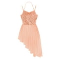 thumbnail image 5 of Aislor Women's Sparkle Sequins Ballet Skirt Lyrical Camisole Leotard Dress Dancewear, 5 of 7