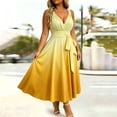thumbnail image 6 of Levmjia Women's Plus Size Maxi Dress Summer Sleeveless V Neck Tie Waist A Line Dress with Pockets Casual Beach Vacation Long Dress, 6 of 8