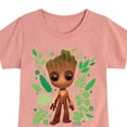 thumbnail image 3 of Marvel Guardians of the Galaxy - Baby Groot Leaf - Toddler And Youth Girls Fitted Short Sleeve Graphic T-Shirt, 3 of 5