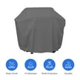 thumbnail image 6 of COVERS&ALL BBQ Grill Cover with Elastic, 160 GSM Duro Pro Breathable Non-Woven Fabric, Waterproof UV Resistant, Ideal for Indoors and Outdoors (64" W x 24" D x 48" H, Gray), 6 of 8
