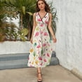thumbnail image 5 of Flamingo Pattern Pattern Design Sleeveless Dress Summer Clothes for Women Women's Clothing 2025, 5 of 7