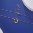 thumbnail image 4 of EUEAVAN Gold Sun Pendant Necklace Stainless Steel Jewelry, 4 of 6