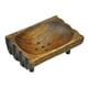 thumbnail image 5 of Jabonera de madera con orificios de drenaje, jabonera decorativa antideslizante, jabonera de madera para baño, ducha, bañera, 5 of 9