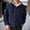 hwj# Navy35, variant on Huowey Mens Coat Winter Warm Thick Fuzyy Wool Thermal Lined Solid Color Full Zip Hooded Jacket Soft Comfy Outdoor Casual Comfortable Athletic Dailywear,Black,XXXL