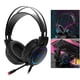 thumbnail image 1 of Auriculares para juegos con Control de cancelación de ruido activo, cómodos auriculares de material cuero, con puerto USB, funcionan para ordenadores, USB negro Yotijar Auriculares para juegos con cable, 1 of 8