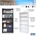 thumbnail image 6 of Techni Mobili Rta-BC19-Wht 5 Shelf Bookcase - White, 6 of 11