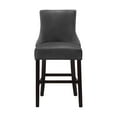 thumbnail image 5 of Open Box Meridian Furniture Hannah Collection Soft Velvet Counter Stools, 5 of 7