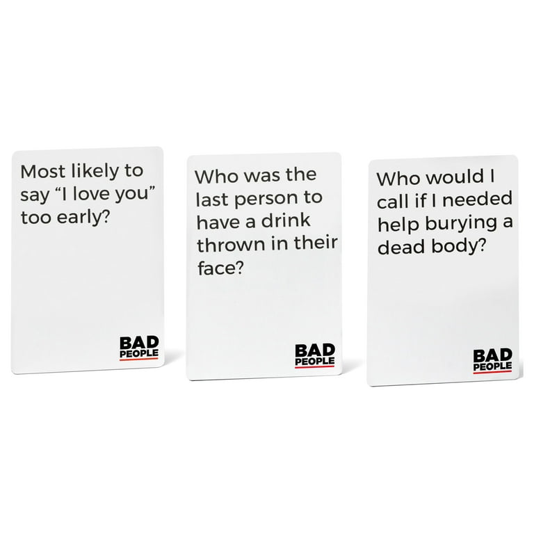 Bad People The Savage Party Game You Probably Shouldn't Play The NSFW  Brutal Expansion Pack