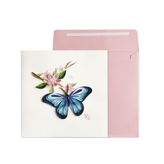 NIQUEA.D, Butterfly Quilling Birthday Card