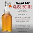 thumbnail image 7 of Kitchen Lux Swing Top Glass Bottle Empty Bottles for Drinks, Kombucha, Wine, Beer and More, 16 Oz 2 Pieces, 7 of 7
