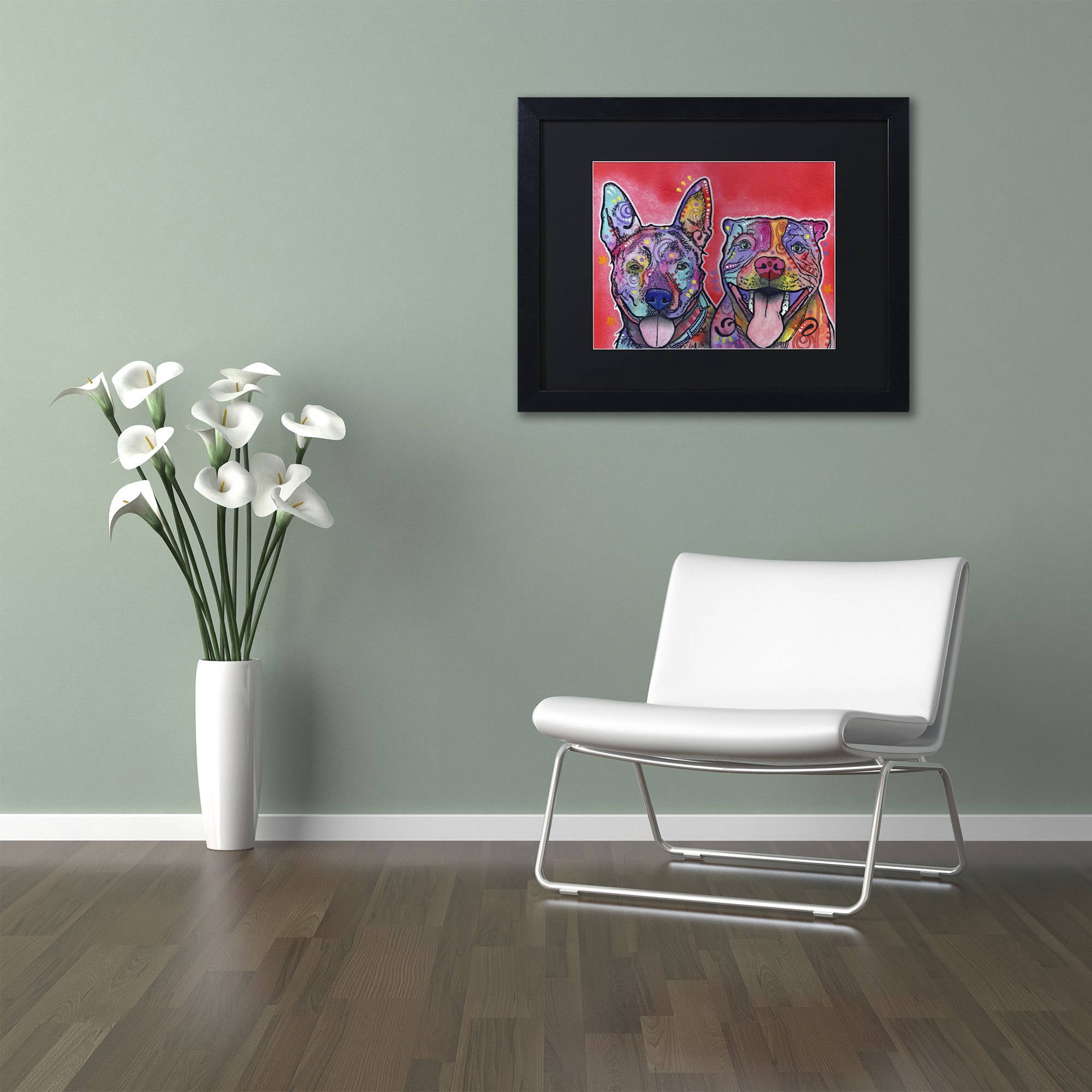 Trademark Fine Art "Latte Hijiki" Canvas Art by Dean Russo, Black Matte, Black Frame
