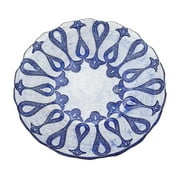 Larissa 8.5 in. Red Blue Plate - Set of 4