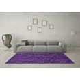 thumbnail image 3 of Ahgly Company Indoor Rectangle Solid Purple Modern Area Rugs, 2' x 4', 3 of 4