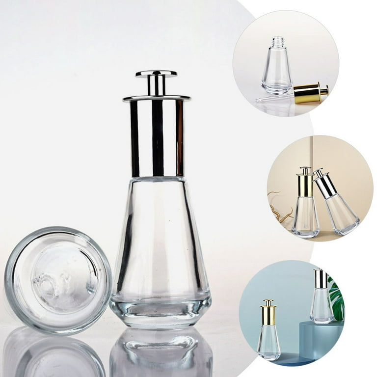 2pcs Glass Dropper Bottles, Essential Oil Dropper Bottle Clear