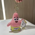 thumbnail image 4 of Genuino Bob Esponja Squarepants Patrick Star Calamardo Eugene H. Krabs Gary juguete de peluche colgante llavero niños regalo de cumpleaños, 4 of 5
