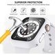 thumbnail image 2 of Waterproof Case Compatible with Apple Watch 42mm Series 3 2 1 with Built-in Tempered Film Screen Protector, Full Coverage Hard PC Anti-Fog Protective Film, Pink/Rose Gold/White, 42mm, 2 of 5