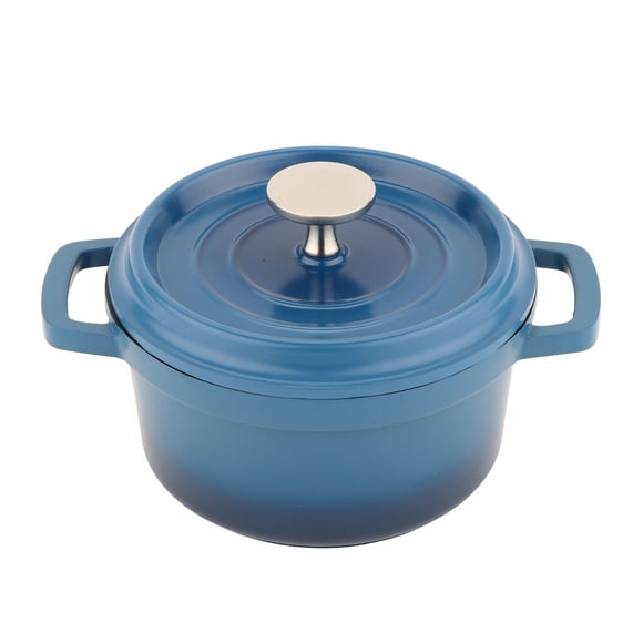 GET CA-017-CB/BK/CC 7 1/2 qt Induction Roasting Pan - Aluminum w/ Ceramic Coating, Cobalt Blue- Set
