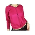 thumbnail image 2 of Qiylii Girls Fleece-lined Long Sleeve Outwear, Solid Color Zipper Hoodie Coat, 2 of 4