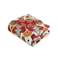 thumbnail image 4 of Chic Home 4 Piece Rouen Large Scale Paisley Bohemian Reversible Printed with Embroidered Details. Queen Quilt Set Red, 4 of 4