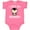 Hot Pink, variant on Inktastic I Love My Mommy with Cute Penguin and Hearts Girls Baby Bodysuit