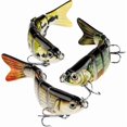 thumbnail image 1 of 3 pcs bass lures Very realistic bass moves, 1 of 3
