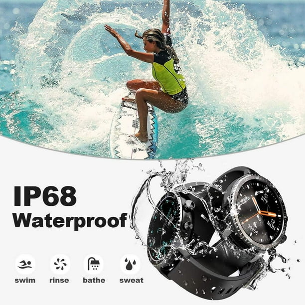 Reloj inteligente para teléfonos Android/iOS, compatible con carga inalámbrica, rastreador de salud Bluetooth con monitor de frecuencia cardíaca, reloj inteligente digital para mujeres y hombres,