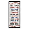 thumbnail image 2 of Natalie Carpentieri Baseball Listed Phrases Sign Homerun Sports Strike Out 13" x 30" Framed Painting Art Prints by Stupell Home Décor, 2 of 5