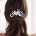 thumbnail image 6 of DONGGWTS Rain&Star Bridal Hair Clip Silver Bridal Hair Clips Hair Accessories Pearl Wedding Comb Snap Clips For Hair Black Hair Clip Little Clips For Hair Hair Accessories Clips For Hair￼ Hair, 6 of 8