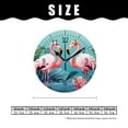 thumbnail image 2 of ATEDEANEI 12" Wall Clock Battery Operated Silent Non Ticking Palm Leaf Tropical Plant Pink Flamingo Creative, 2 of 5