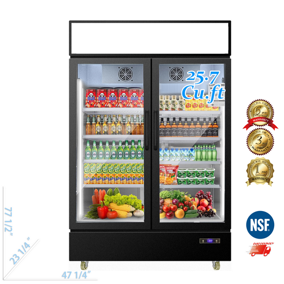 Cooler Depot 47.2 inch 25.7 cu.ft, Commercial Merchandiser Refrigerator, NSF Certified.