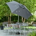 thumbnail image 3 of Heininger Holdings, LLC Push Up Aluminum Market 8.5-foot Patio Umbrella Adjustable Height, 3 of 11