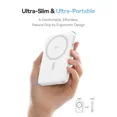 thumbnail image 2 of Baseus Qi2 MagSafe Power Bank, PicoGo 5000mAh Wireless Portable Charger with 360° Rotatable Ring Stand, Magnetic Power Bank for iPhone 16/15/14,White, 2 of 9