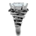 thumbnail image 4 of Women's Stainless Steel Engagement Ring with AAA Grade CZ in Clear - Size 6, 4 of 5