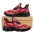 thumbnail image 1 of Zapatillas de deporte de malla para mujer, zapatos de plataforma con cordones y estampado de bandana rectangular, informales, planos, 1 of 6