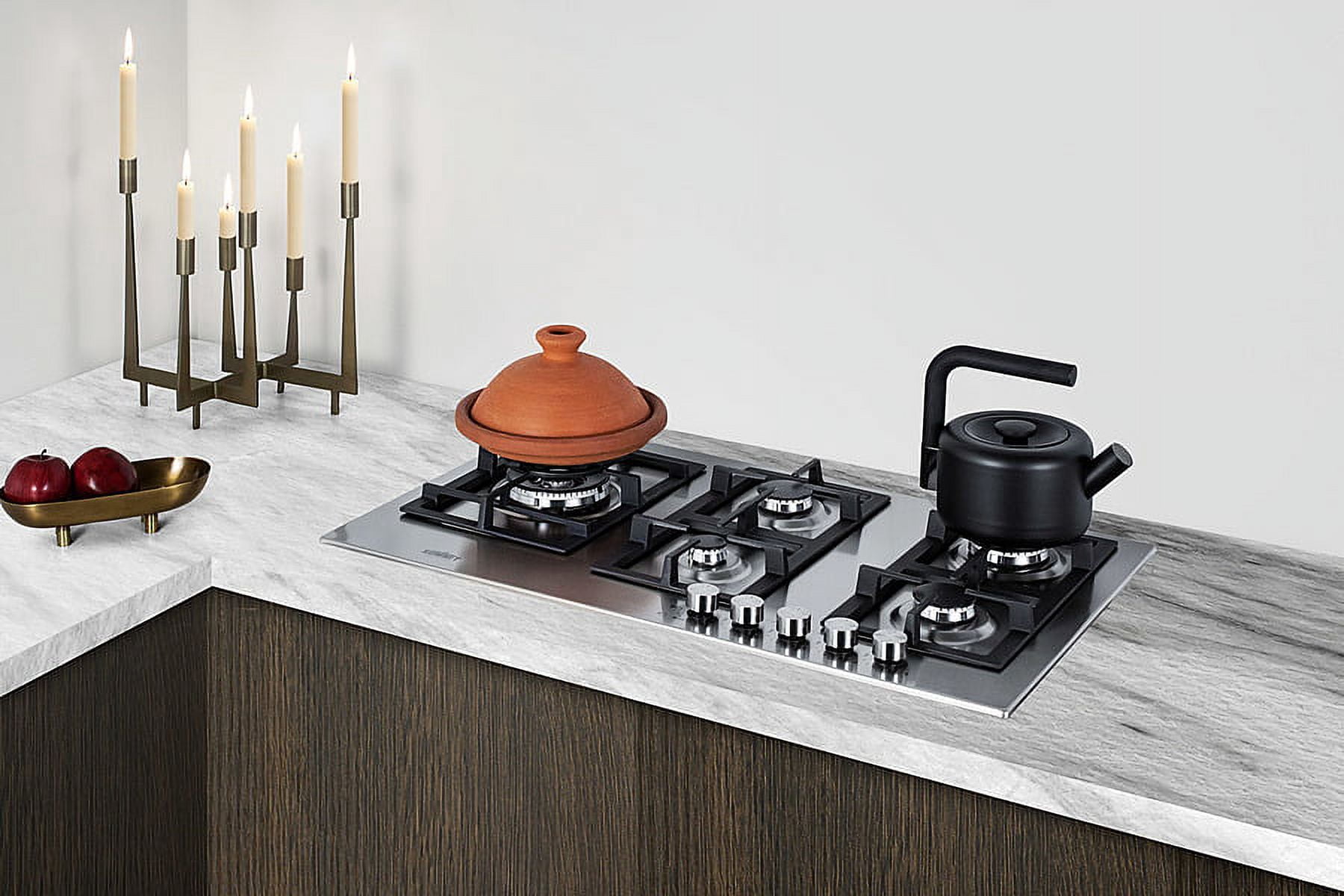 34" Wide 5-Burner Propane Gas Cooktop In Stainless Steel
