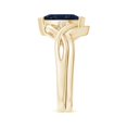 thumbnail image 3 of ANGARA Natural 1.15 Ct Marquise Sapphire and Diamond Infinity Bridal Set in 14K Yellow Gold for Women (Size-10x5mm) | September Birthstone, Anniversary, Jewelry Gift for Women | Natural Sapphire Ring, 3 of 10