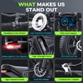 thumbnail image 6 of DTTZH Electric Bike for Adults, 750W Rated Motor, 60 Miles E-Mountain Bike, 20" x 4" Fat Tire Off-Road Ebike, 48V/15.6Ah UL2849 Certified, 6 of 9
