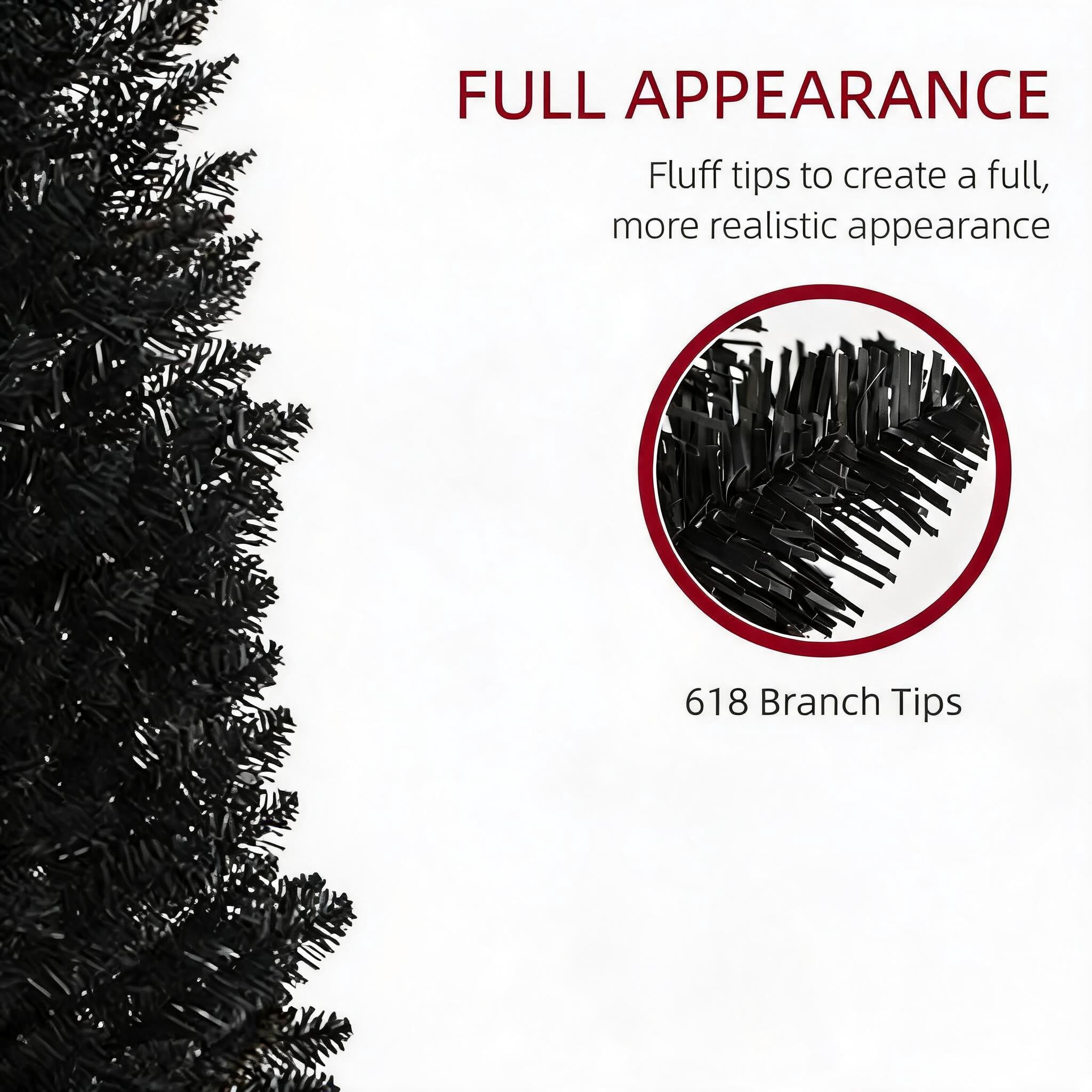 Classic Pencil Christmas Tree with Easy Setup for Cozy Holiday Vibe