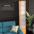 thumbnail image 5 of Red Lantern 7 ft. Tall Double Cross Shoji Screen - Honey - 6 Panels, 5 of 6