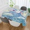 thumbnail image 5 of Qxltty Skull Shark Square Tablecloth 54×54in Thick Wrinkle Resistant Heat Proof Durable Table Cover for Dining Table, 5 of 9